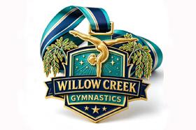 Custom 3D Embossed Gymnastics Medals