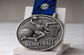 basketball championship medallions