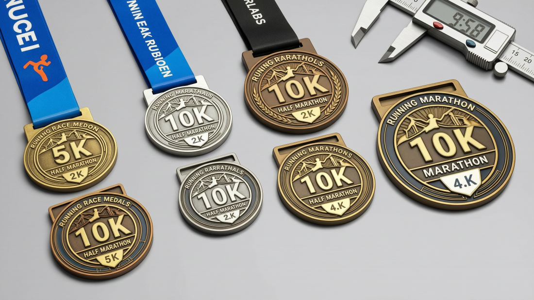 What Size Should Custom Race Medals Be? Standard Size & Selection Guide