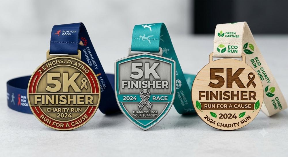 Affordable Custom 5K Medals: Creative Medal Ideas for Charity Runs